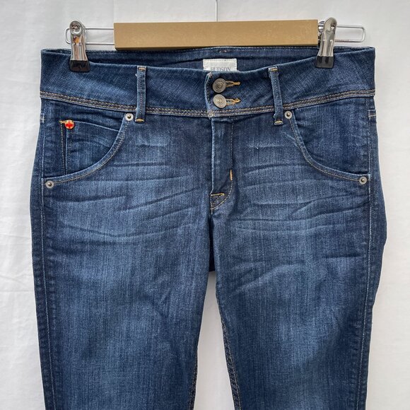 Hudson Collin‎ Skinny Jeans Flap Pocket Dark Wash Denim Low Rise Womens 27 - Picture 5 of 15